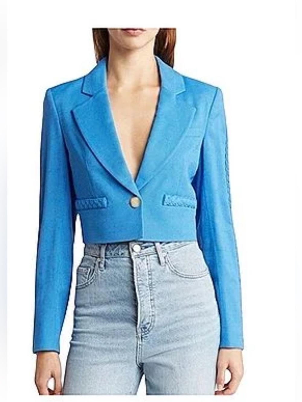 Jason Wu Blue Linen Blazer